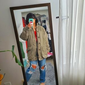 VINTAGE GAP OUT-OF-DOORS Flannel Lined Barn Coat